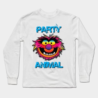 Party Animal Muppet - Blue Long Sleeve T-Shirt